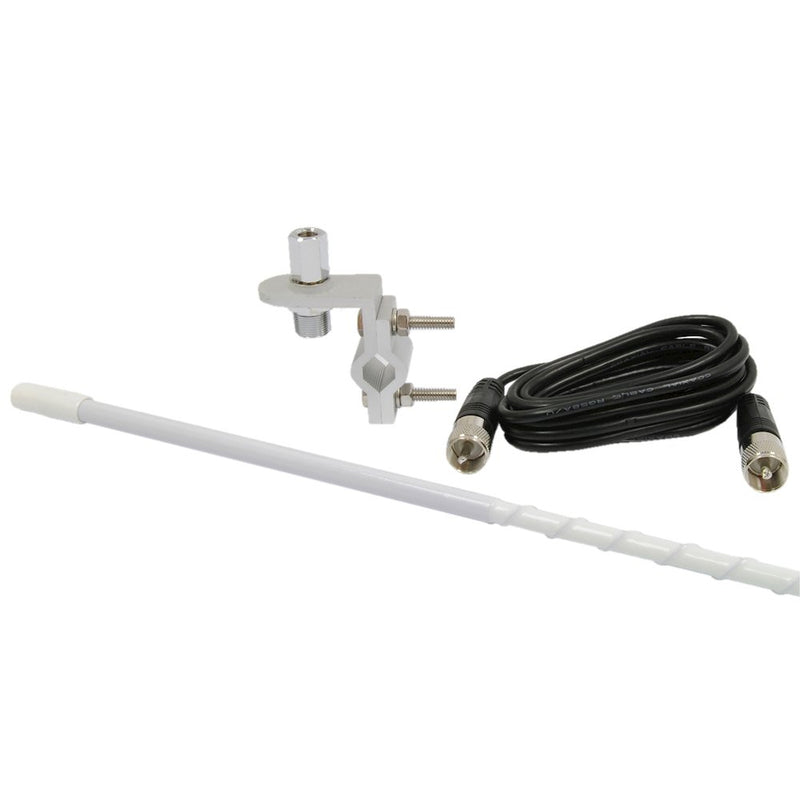 3ft CB Antenna Kit w/ 9ft Cable  White