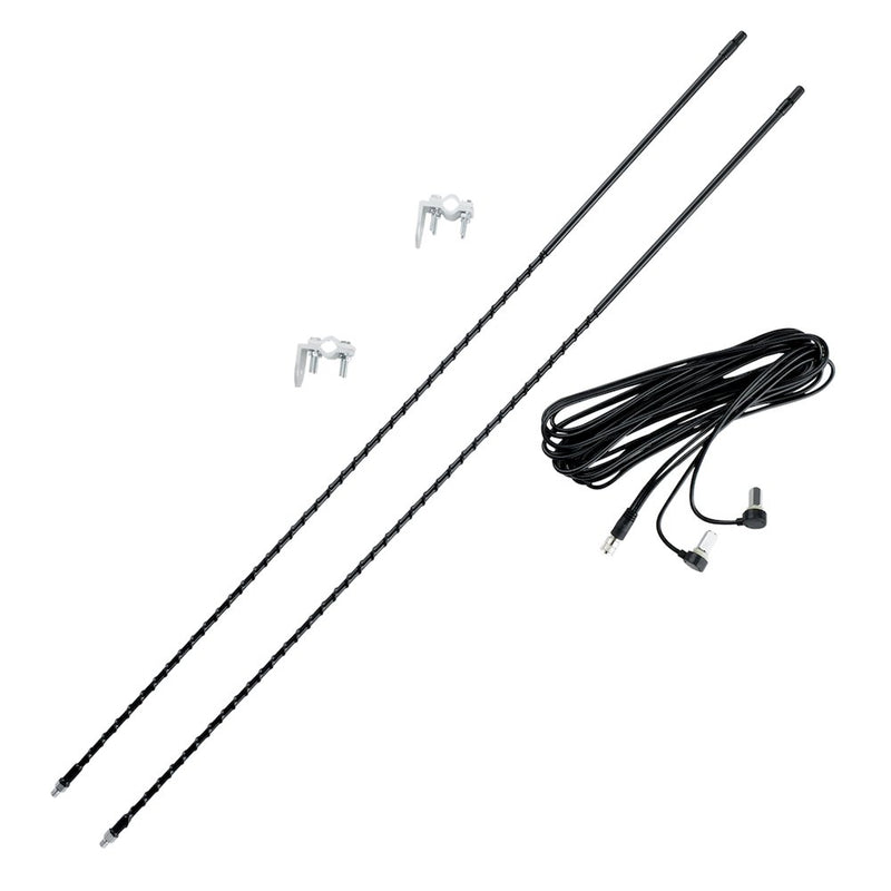 4ft Dual Antenna Kit  Black