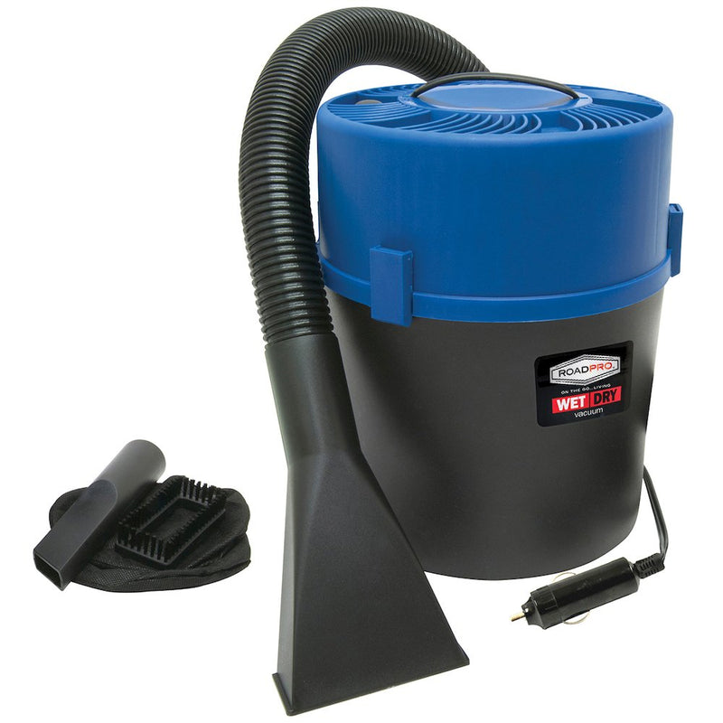 RoadPro RPSC-807 12 Volt Wet Dry Vacuum Cleaner Canister Vac