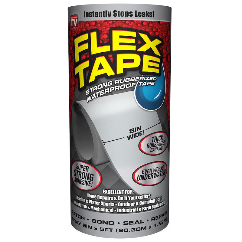 Waterproof Tape 8in x 5ft Gray