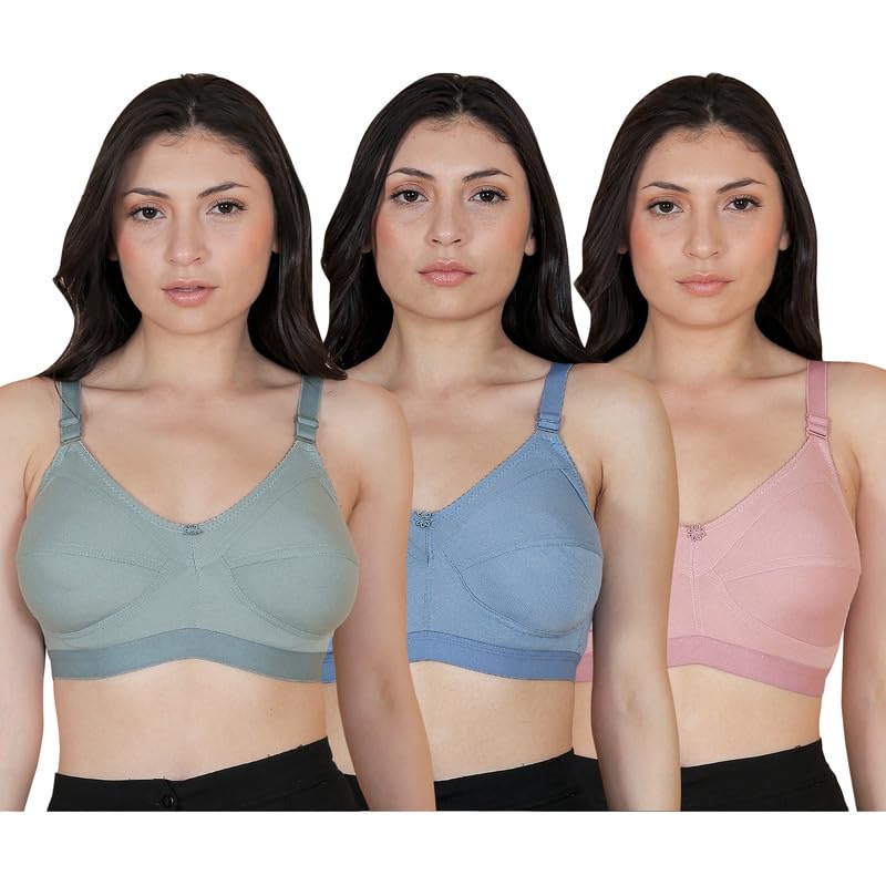 Premium Women's Non Padded & Lightly Padded Every Day Bra Multi-Pack