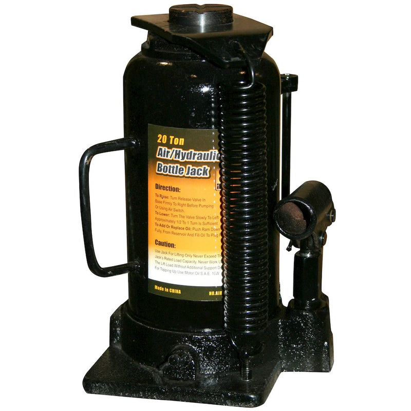 20 Ton Manual Air/Hydraulic Bottle Jack