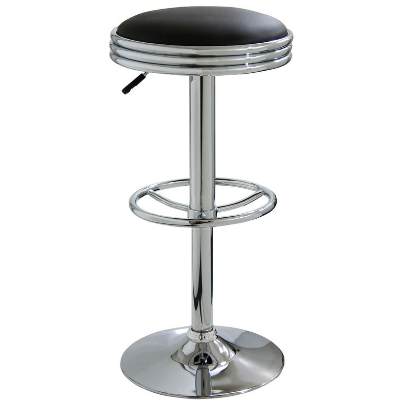 AmeriHome Retro Soda Shop Bar Stool - Black