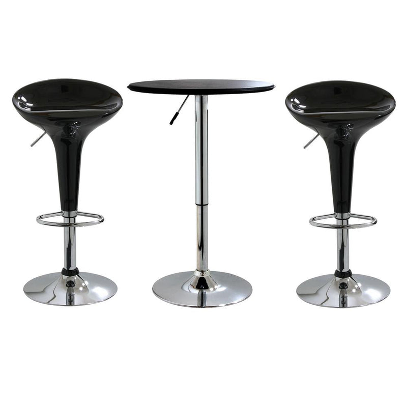 AmeriHome Modern Sleek Bistro Set - 3 Piece Set