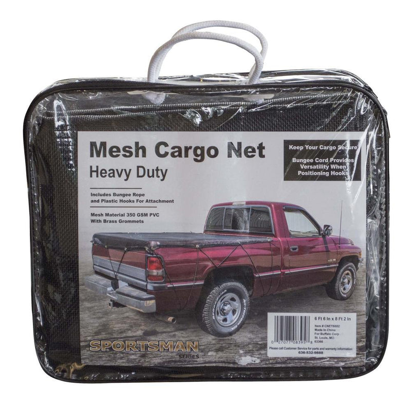 Heavy Duty Mesh Truck Bed Cargo Net Cover 6 ft. 6 in. x 8 ft. 2 in.