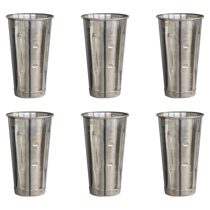 30 oz. Stainless Steel Malt Cup - 6 Piece Set