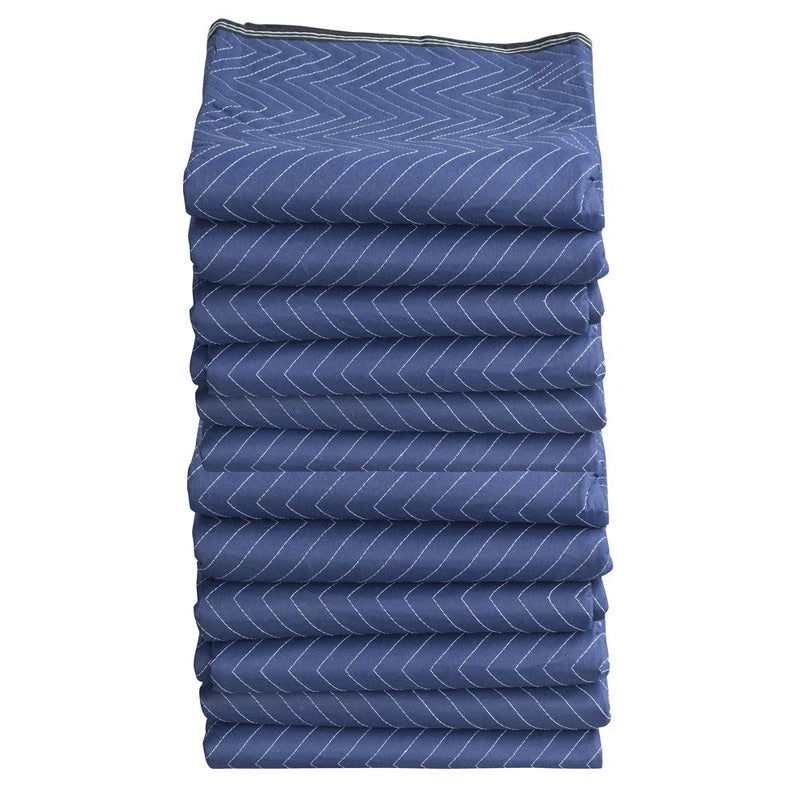 72 x 80 inch Reversible Moving Blanket Set - 12 Pack