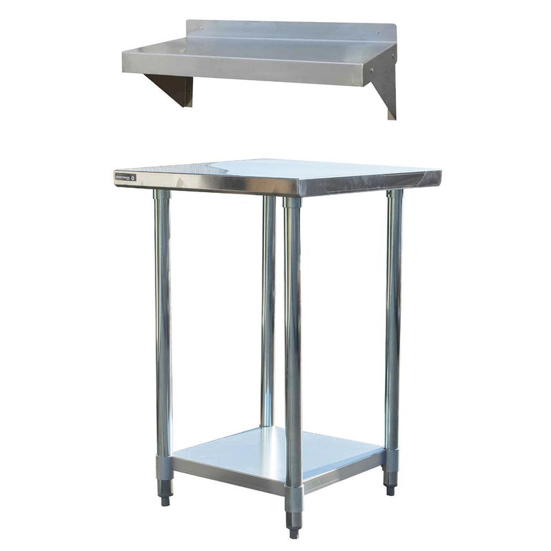 Stainless Steel Work Station with 24 inch Workbench Table