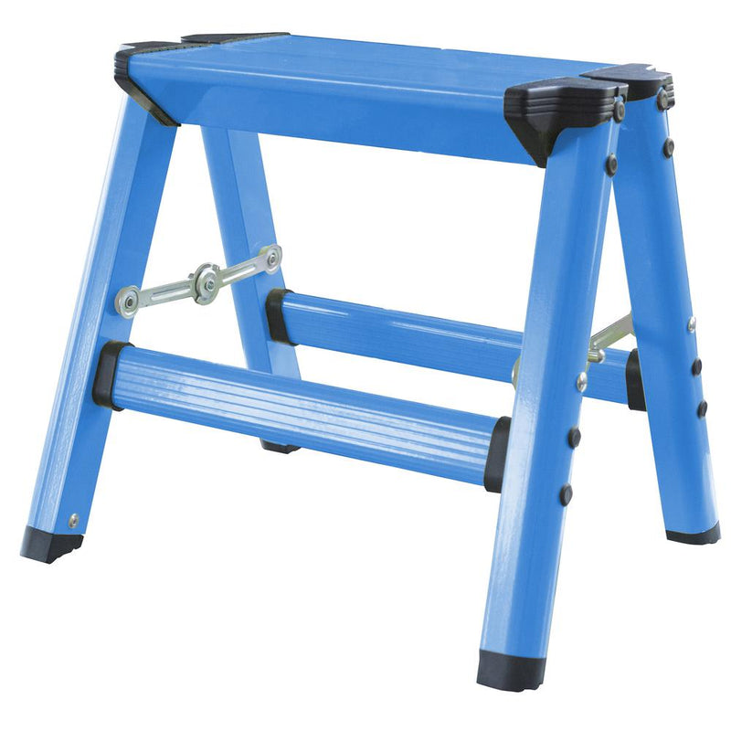 Lightweight Single Step Aluminum Step Stool - Bright Blue