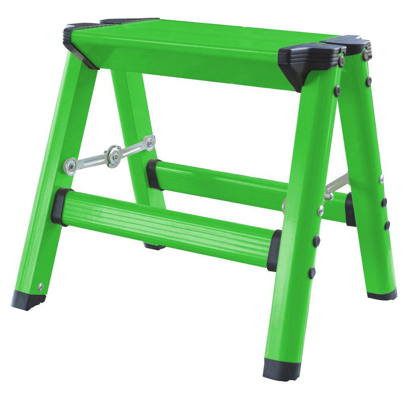 Lightweight Single Step Aluminum Step Stool - Bright Green