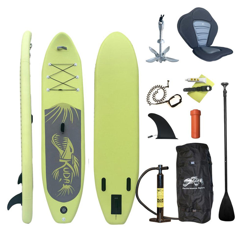 Inflatable Stand-Up Paddle Board with Removable Padded Seat and Anchor