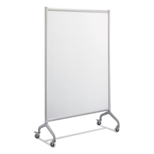 Rumba Full Panel Whiteboard Collaboration Screen, 42w x 16d x 66h, White/Gray