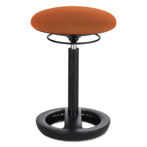 Twixt Desk Height Ergonomic Stool, 22.5" Seat Height, Supports up to 250 lbs., Orange Seat/Orange Back, Black Base