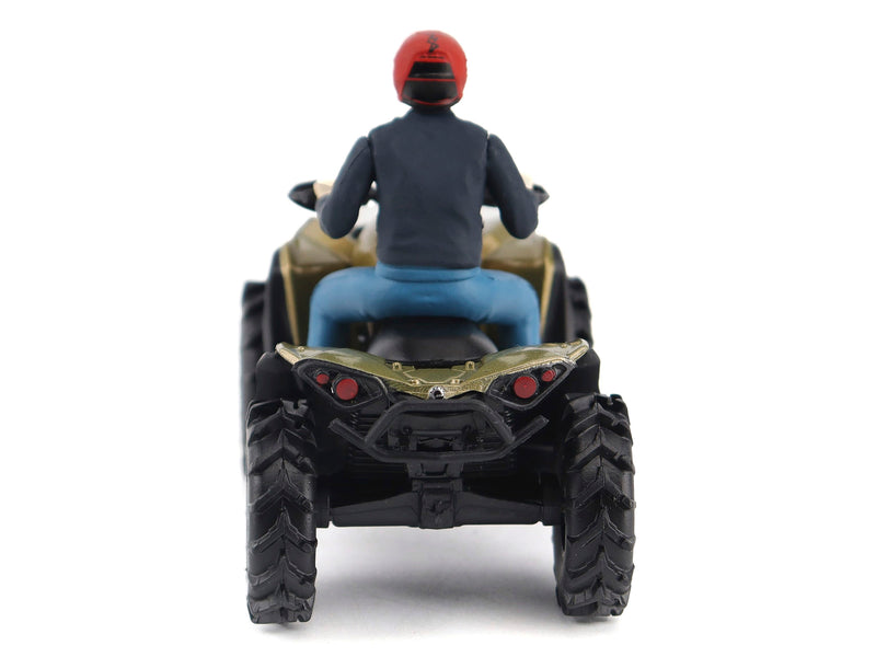 Can-Am Renegade X MR 1000R ATV Liquid Titanium Metallic with Driver Figure 1/32 Diecast Model by BRP Models