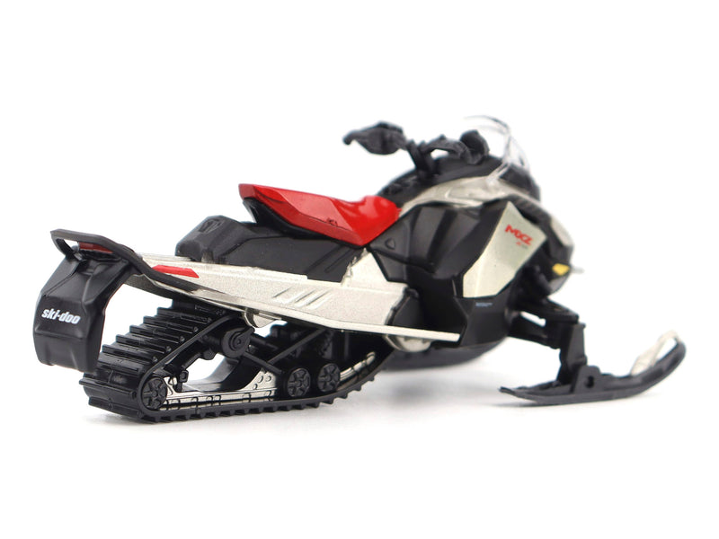 Ski-Doo MXZ X-RS Snowmobile Spartan Red and Gray Metallic 1/32 Diecast Model by BRP Models