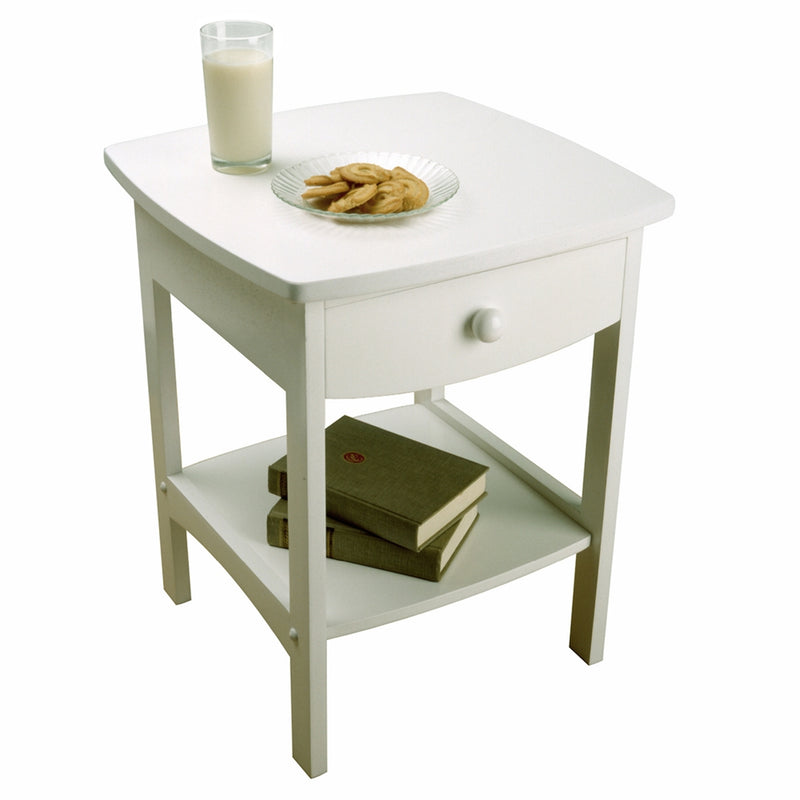 Claire Accent Table White Finish