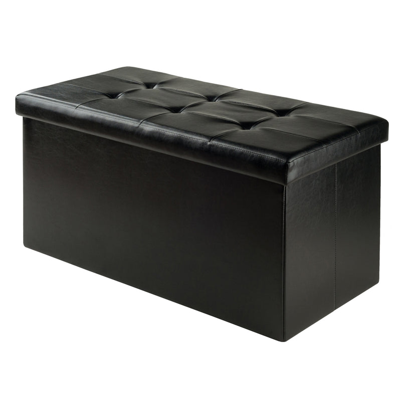 Ashford Ottoman with Storage Faux Leather