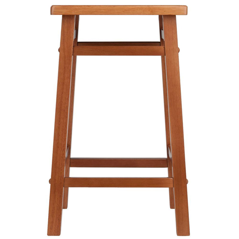 Carter Counter Stool 24", Teak Finish