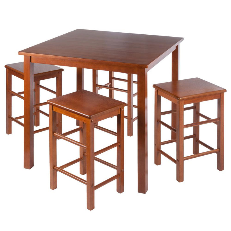 Stella 5-Pc Set Space Saver Teak Finish