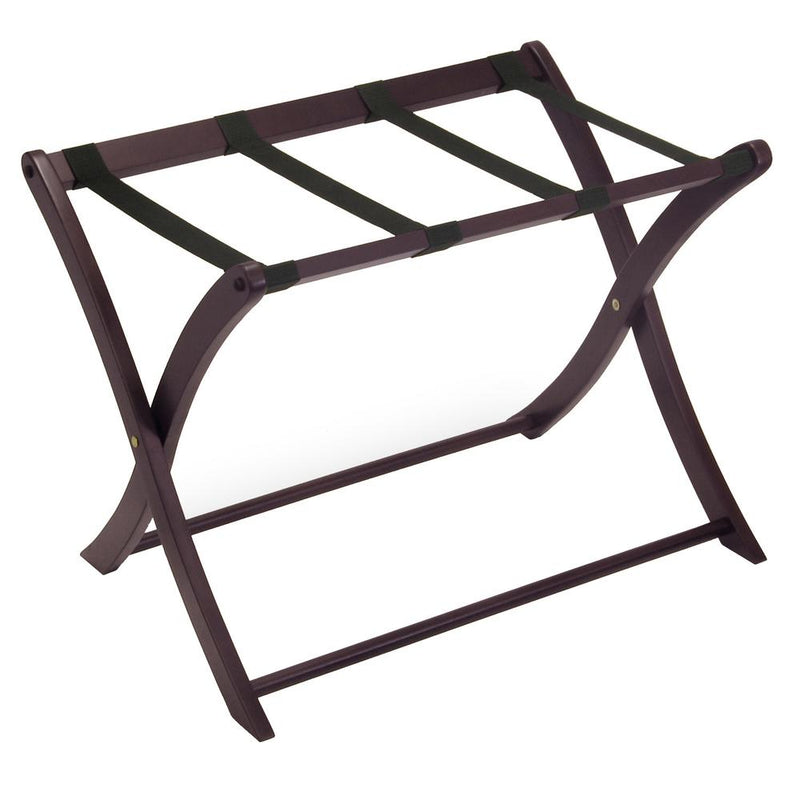 Scarlett Luggage Rack Espresso, 26.5 x 18.7 x 20, Dark Espresso