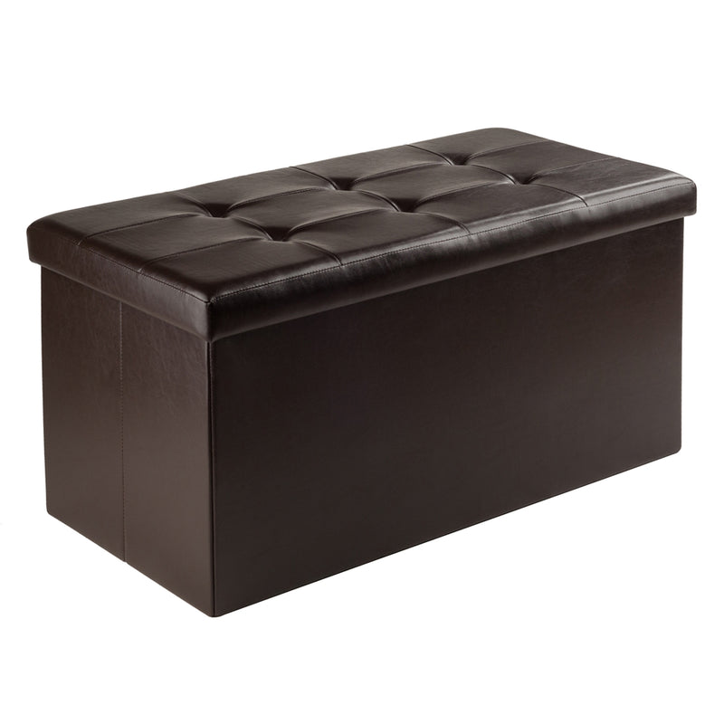 Ashford Ottoman with Storage Faux Leather