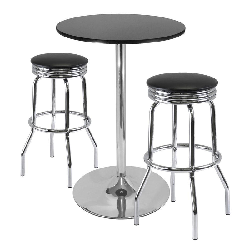 Summit 3-Pc Pub Table Set, 28" Table and 2 Stools