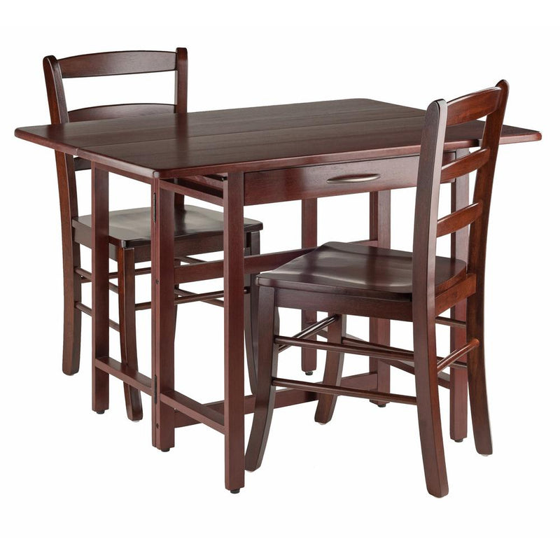 Taylor 3-Pc Set Drop Leaf Table w/ Ladder Back Chair