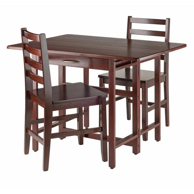 Taylor 3-Pc Set Drop Leaf Table w/ Ladder Back Chair