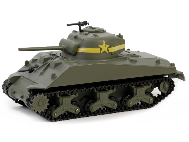 1943 M4 Sherman Tank 13th Armored Regiment 1st Armored Division Tunisia World War II (1943) United States Army Battalion 64 Series 4 1/64 Diecast Model Car by Greenlight