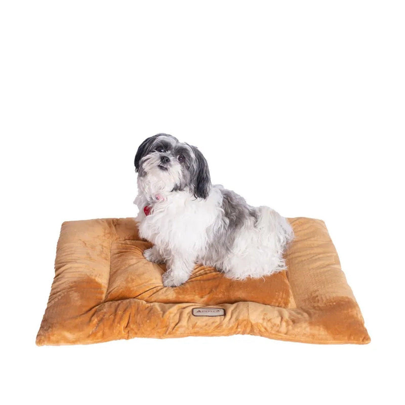 Armarkat M01CZS-M Medium Pet Bed Mat , Dog Crate Soft Pad With Poly Fill Cushion,Earth Brown