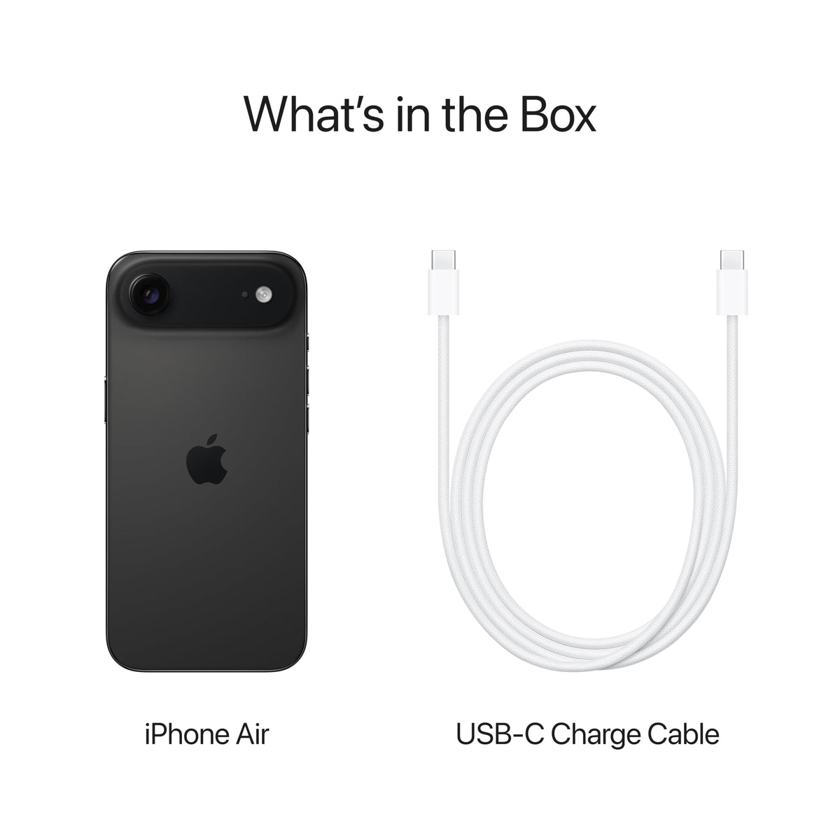 Apple iPhone Air 256 GB: Thinnest iPhone Ever, 16.63 cm (6.5″) Display with Promotion up to 120Hz, Powerful A19 Pro Chip, Center Stage Front Camera, All-Day Battery Life; Space Black