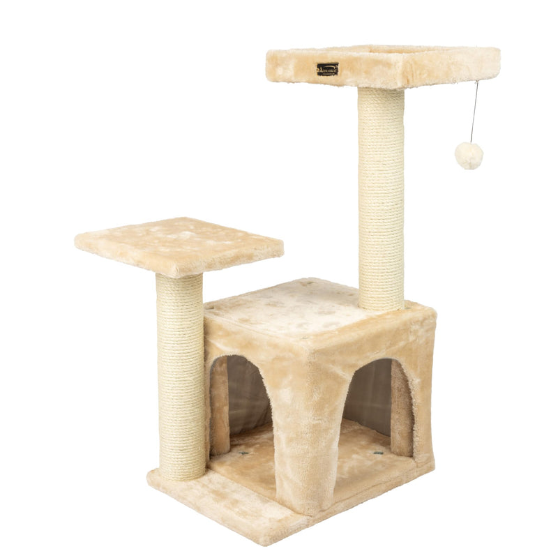 Armarkat Classic Real Wood Cat Tree A3207, 32-Inch Beige