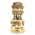 Dhevoo Crafts Pure Brass Ashoka Stambh Ashoka Pillar Sarnath Showpiece Premium Heavy Brass Idol for Home, Office & Advocate Table Decor