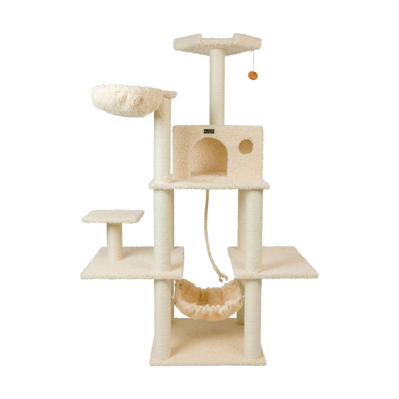 Armarkat Mult -Level Real Wood Cat Tree Hammock Bed, Climbing Center for Cats and Kittens A6901