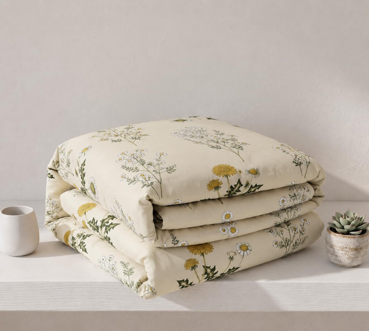 Castiqa Premium Cotton King Size Quilt Cover/Duvet Cover/Rajai Cover/Blanket Cover with Zipper Closure (Single 60x90, Cream, 200)