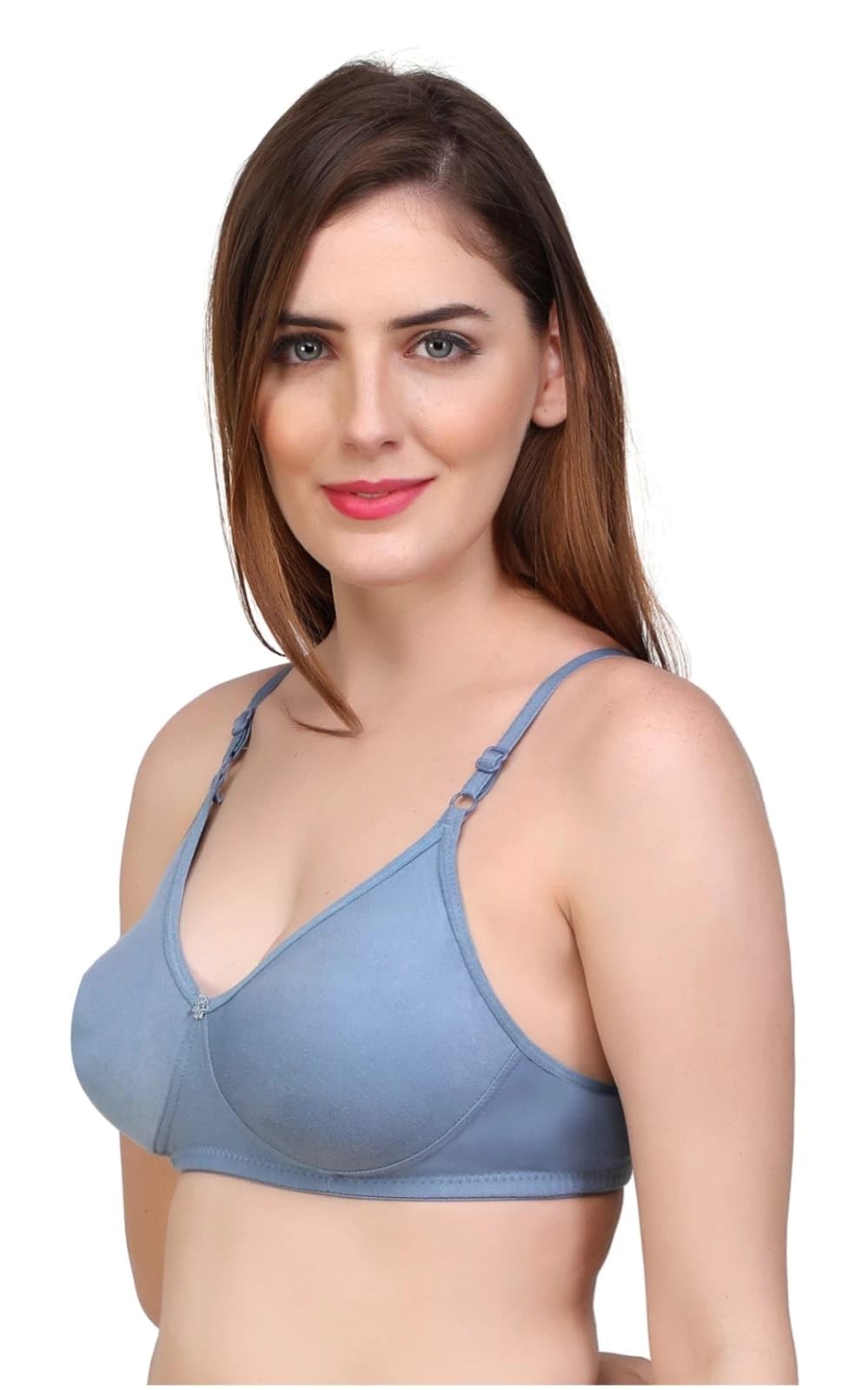 Fair & Care Women's & Girls Non Padded Double Layer Combo (Pack of 3) Bra