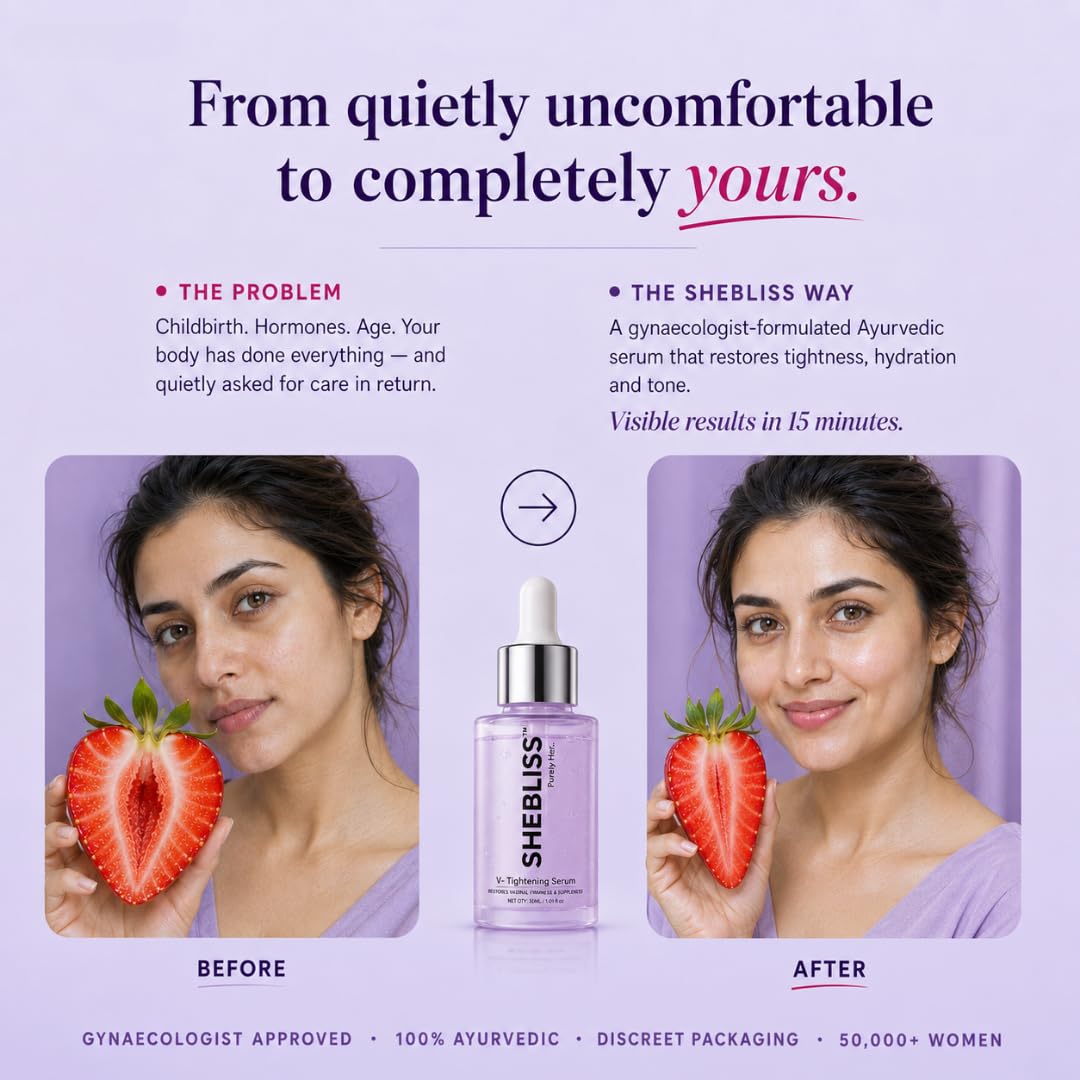 Vaginal Tightening Serum 30ml for Women | Manjakani Extract, Aloe Vera & Witch Hazel | Supports pH Balance, Natural Lubrication & Feminine Wellness | Ayurvedic, Paraben-Free, Non-Hormonal