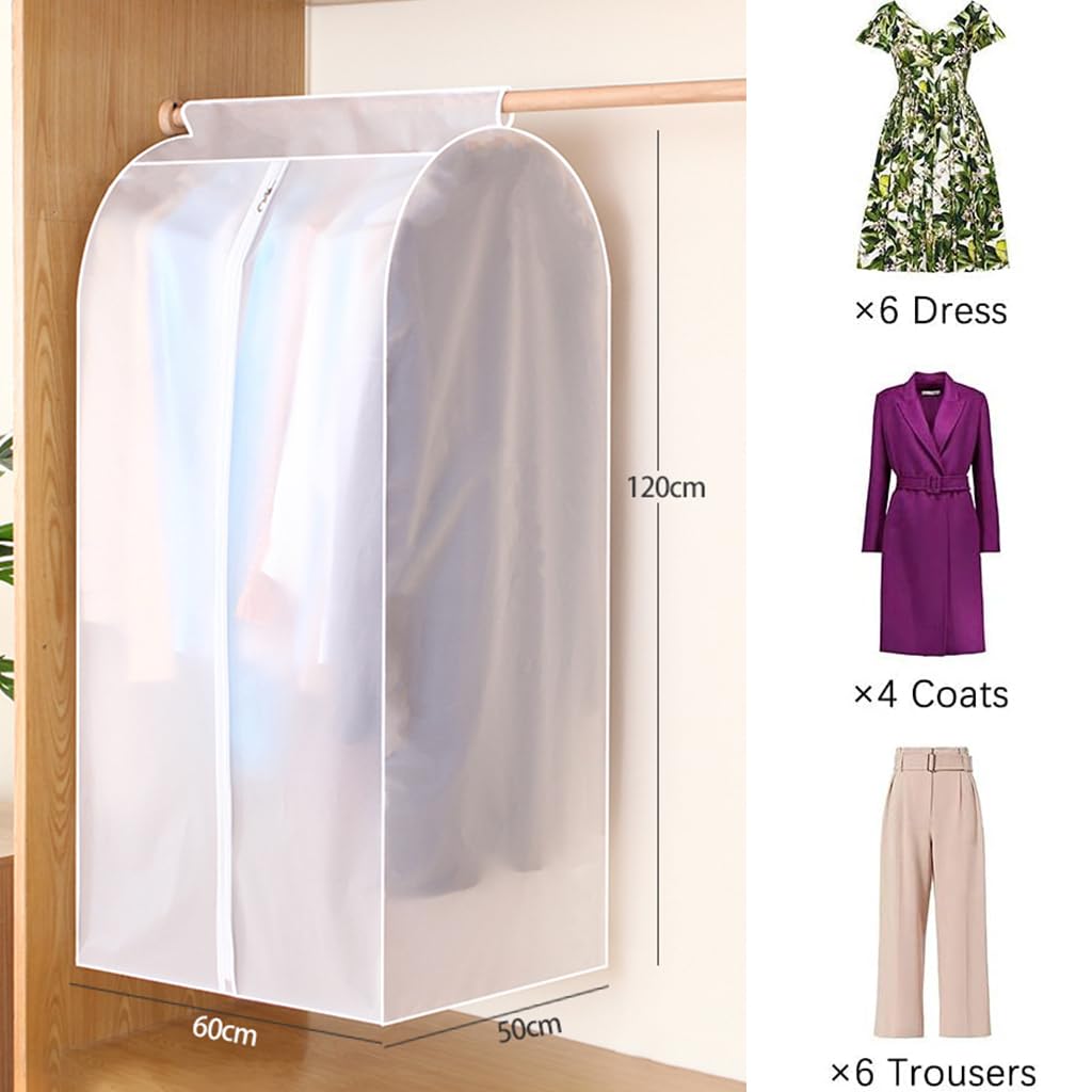 HASTHIP Hanging Garment Bag 43 Inches, Enclosed Bottom Clothes Rack Cover