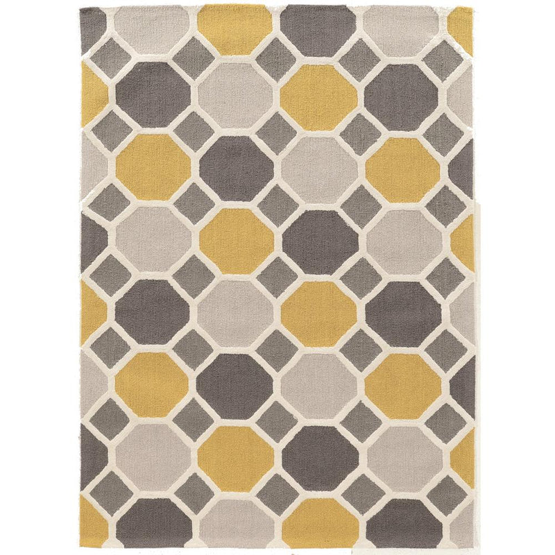 Trio Ceramic Grey & Gold 5x7, Rug