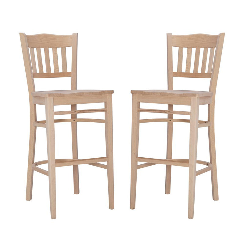 Maryah Barstool Unfinished Set Of 2