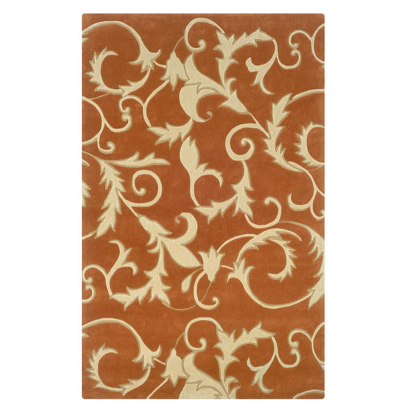 Trio Harper Pumpkin & Ivory 5x7, Rug