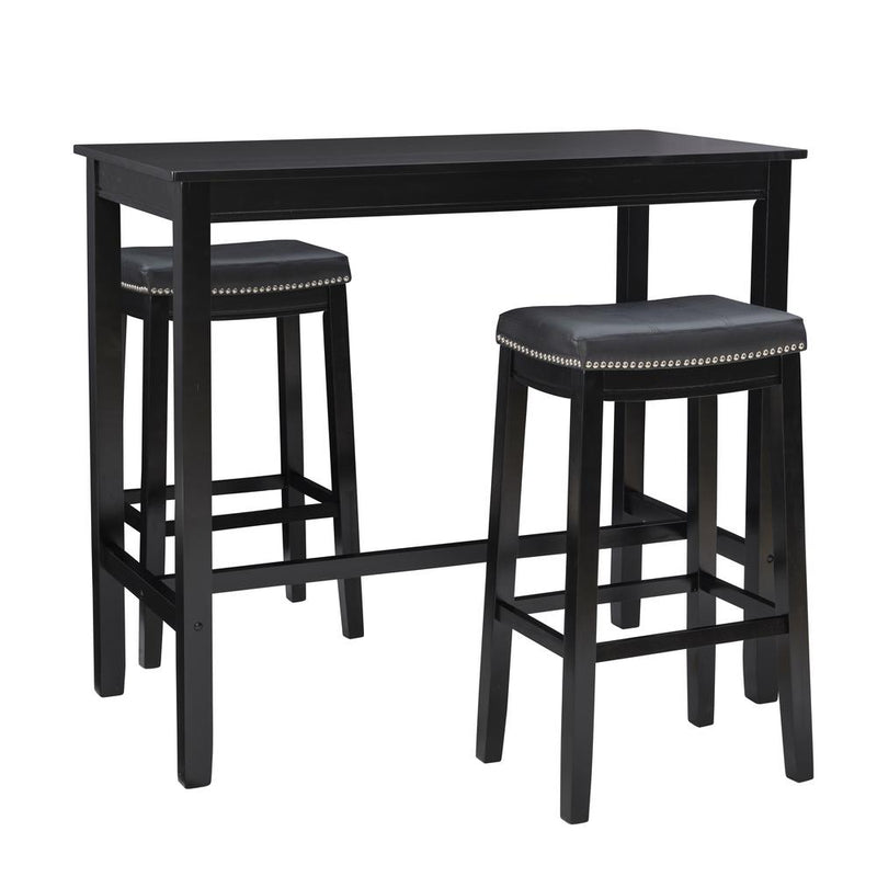 Claridge 3Pc Bar Set Black