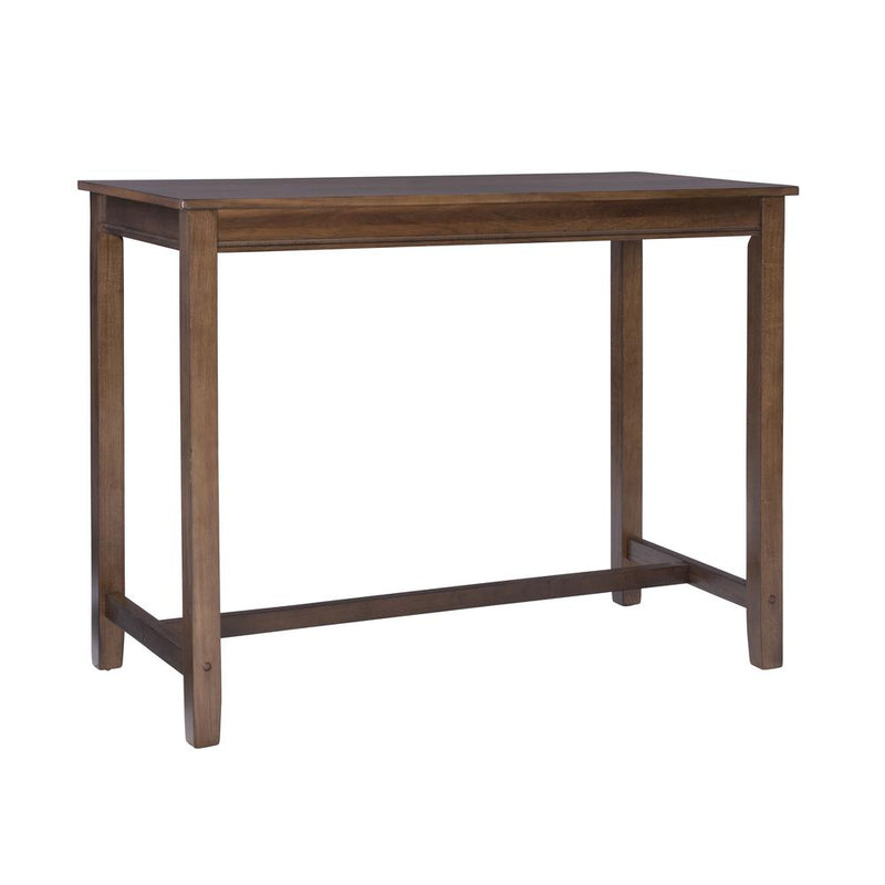 Claridge 36 Inch Counter Height Pub Table, Rustic Brown