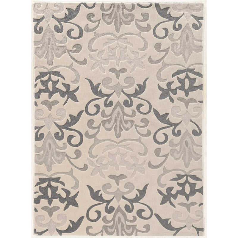 Trio Chasm Ivory & Grey 5x7, Rug