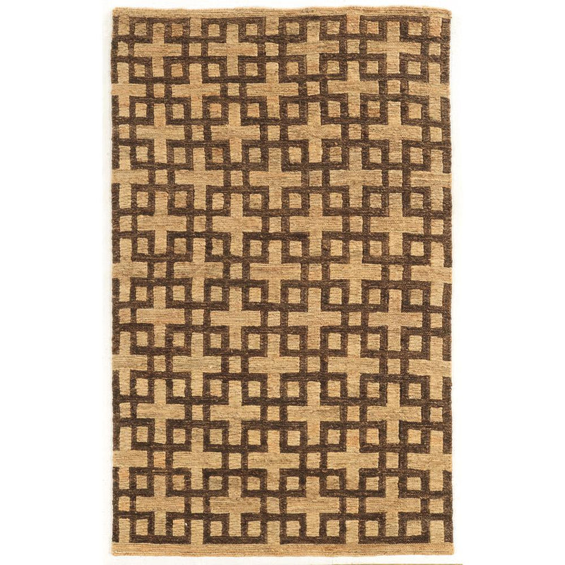 Soumak Beige & Brown 5x8, Rug