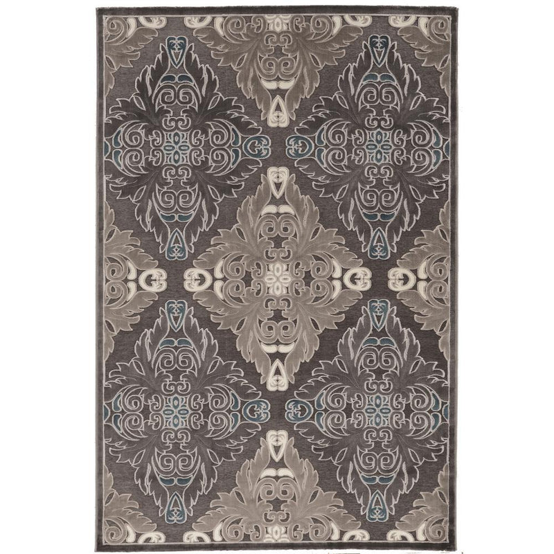 Hi Lo Medallions Blue & Grey 8x10, Rug