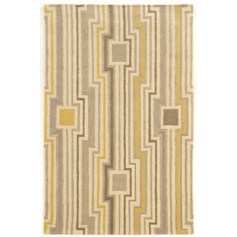 Aspire Wool Board Grey/Yellow 8x11 Rug