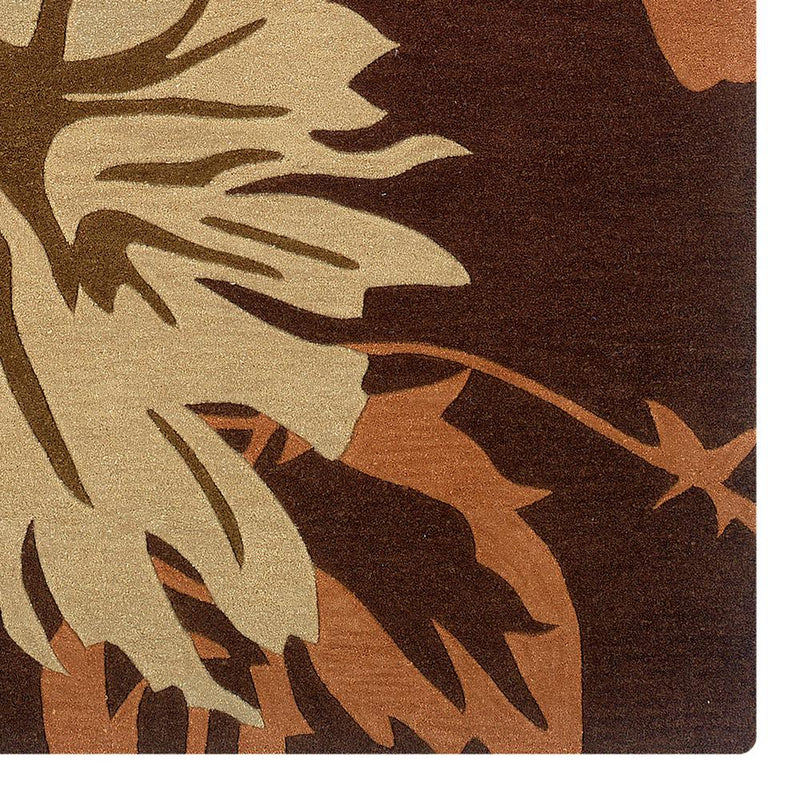 Trio With A Twist Chocolate & Pumpkin 8 x 10 Rug