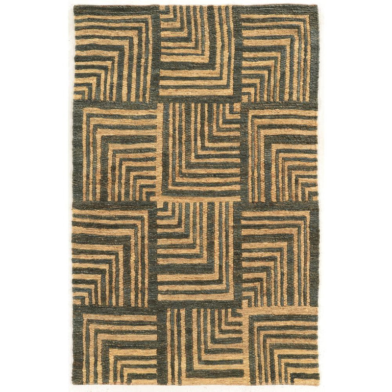 Soumak Beige & Slate 5x8, Rug