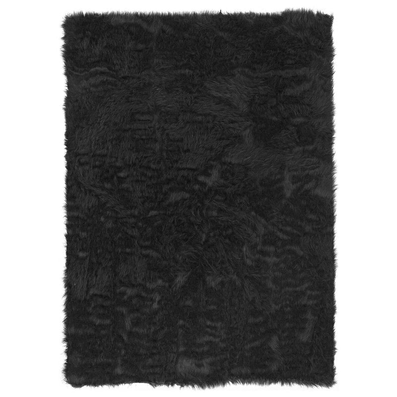 Faux Sheepskin Brown 5x7, Rug